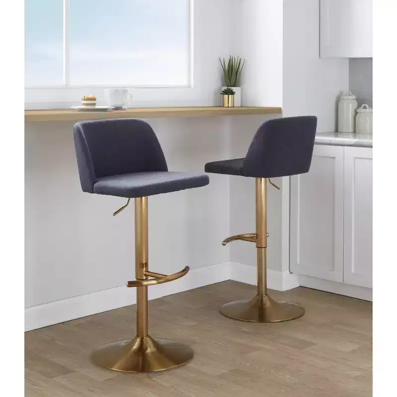 Adjustable Swivel Bar Stool