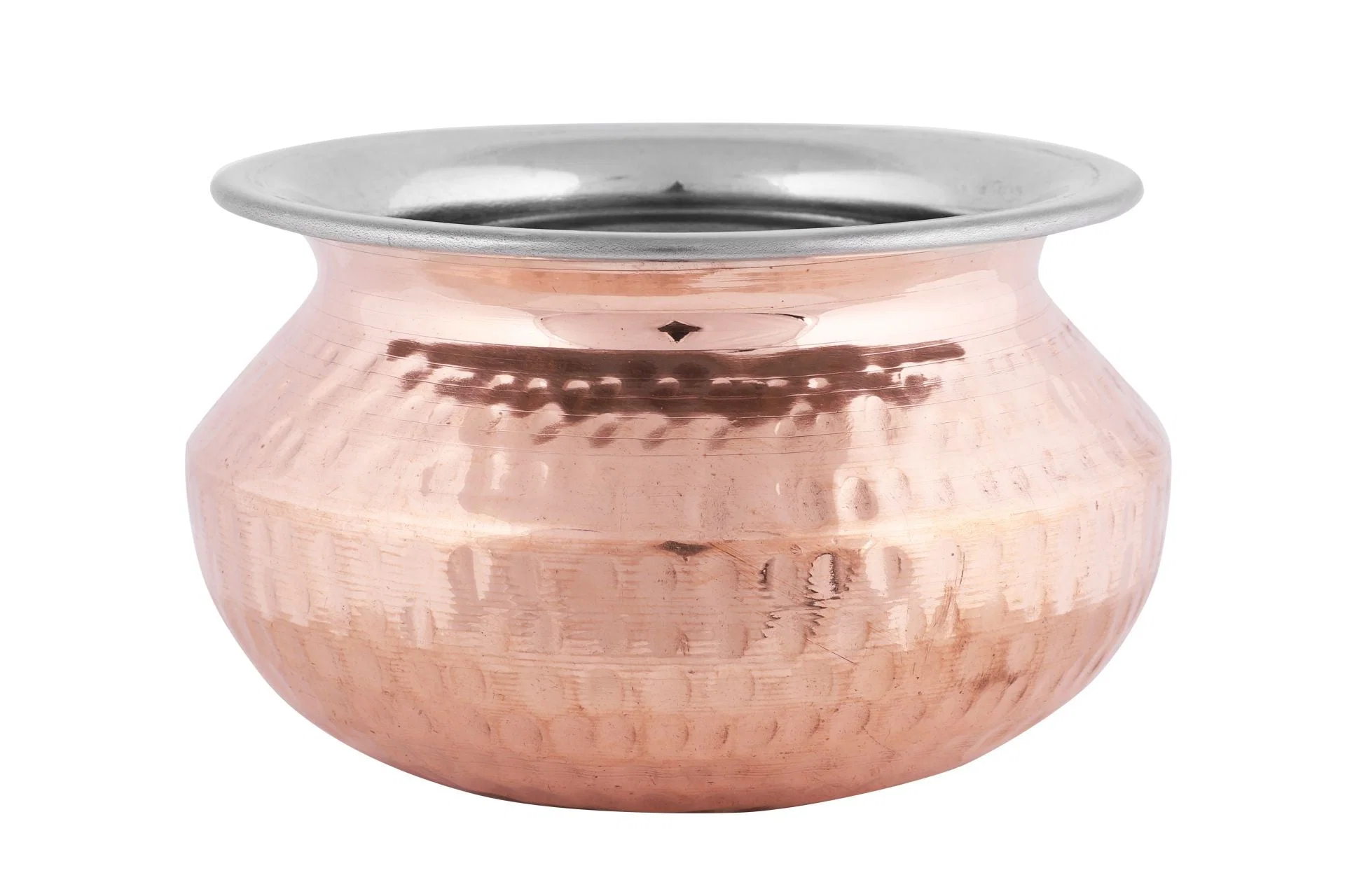 Copper Stainless Steel Hammered Handi #1, 415 ML, Serveware, D/W, 4