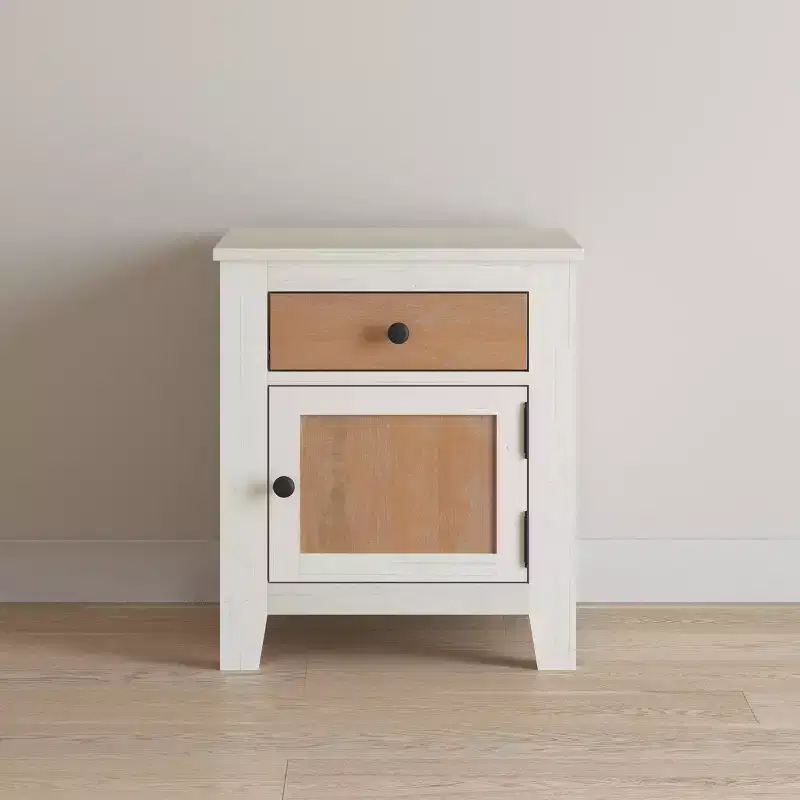 Child Craft Ocean Grove 1 Drawer Nightstand for Nursery or Bedroom, Large Storage Drawer, Made of Sturdy Pinewood, Non-Toxic, Baby Safe Finish