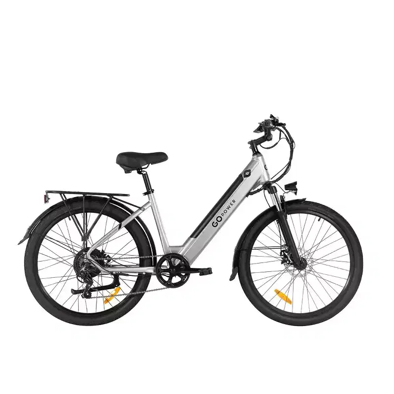 GoPowerBike GoVelo Electric Bike for Adults  500W Motor, Removable Battery, 26 Tires, 20 MPH Top Speed, 50+ Mile Range