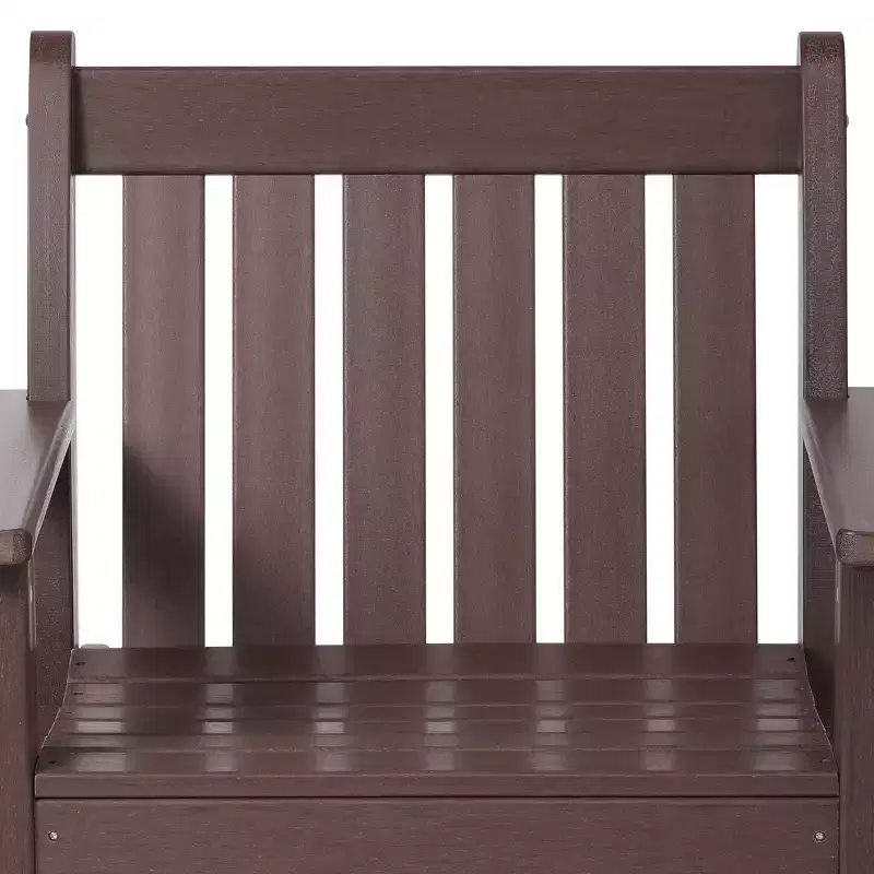 WestinTrends Malibu Outdoor Patio 3-Piece HDPE Adirondack Garden Chairs with Square Adirondack Side Table Set