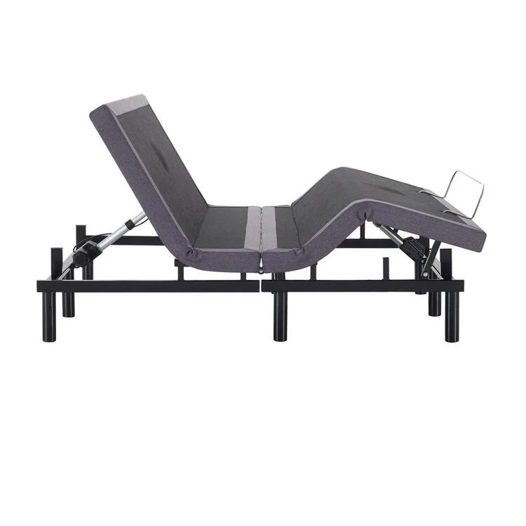 Adjustable Electric Bed Frame Base, 3-Speed Head & Foot Massage, Wireless Remote, USB Ports