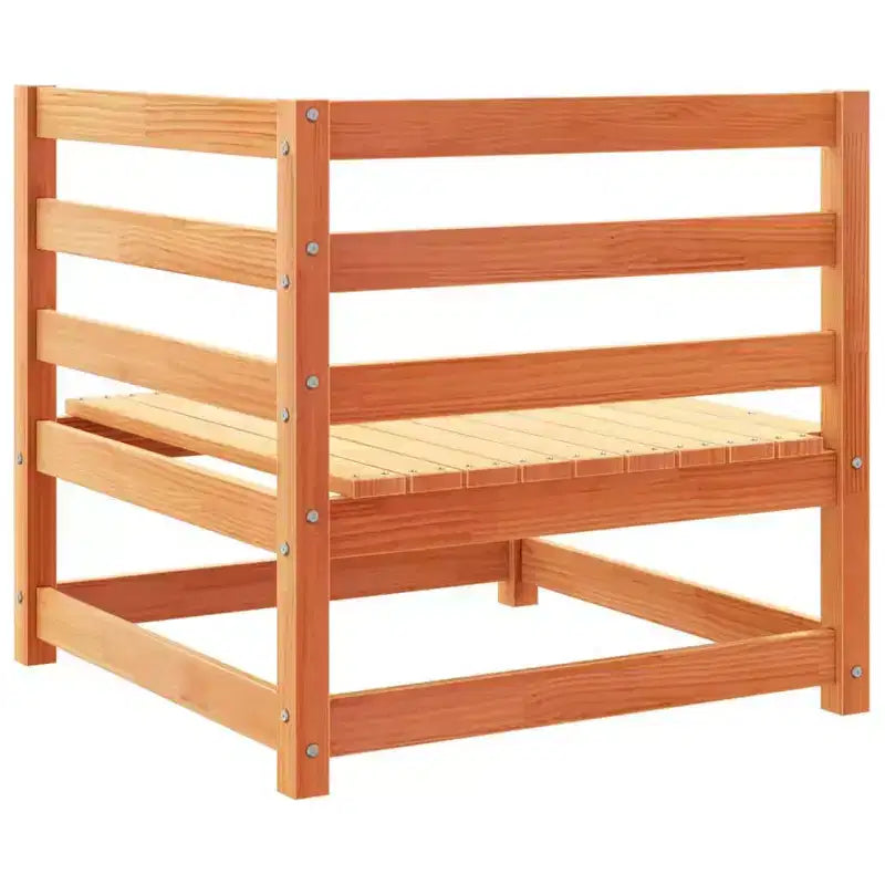 vidaXL Patio Sofa Set Modular Sofas and Outdoor Stools 8 Piece Solid Wood Pine
