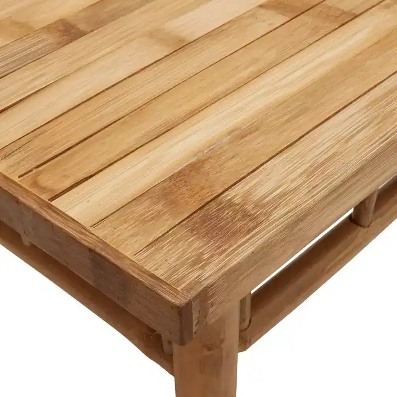 vidaXL Coffee Table Accent Living Room Bedroom Hallway Office Furniture Bamboo - 43.3 x 21.7 x 13.8