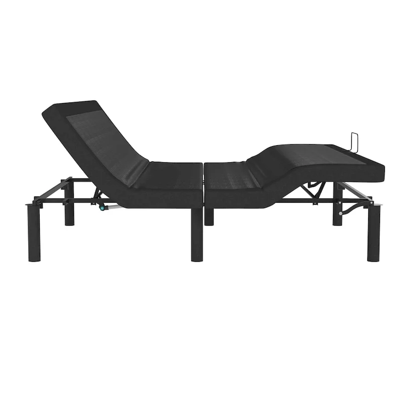 Anti-skid Upholstered Adjustable Bed Base with Wireless Remote