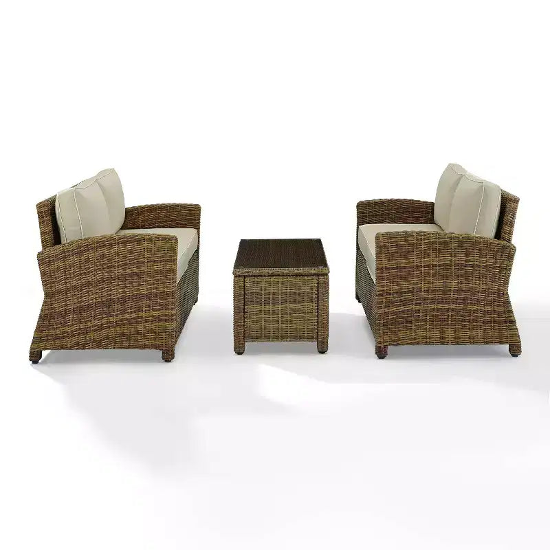 Bradenton 3pc Outdoor Wicker Seating Set - Crosley