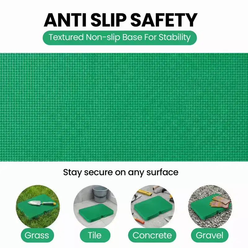Thick Foam Kneeling Pad for Gardening Workout Soft Knee Cushion Mat for Gaden and Home, Set of 2 Large Green