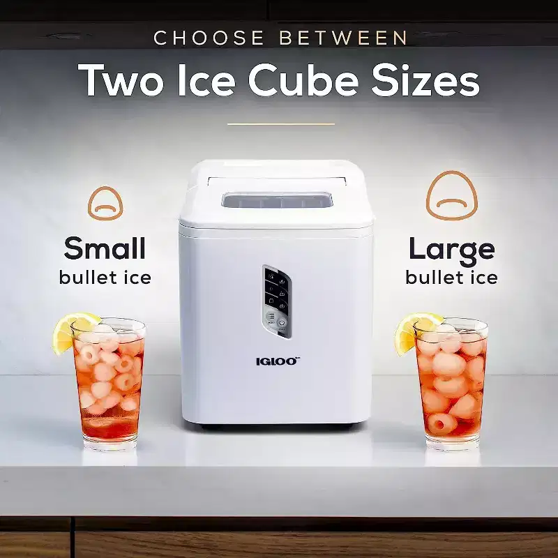 Igloo 26-Pound Automatic Portable Countertop Ice Maker Machine - White