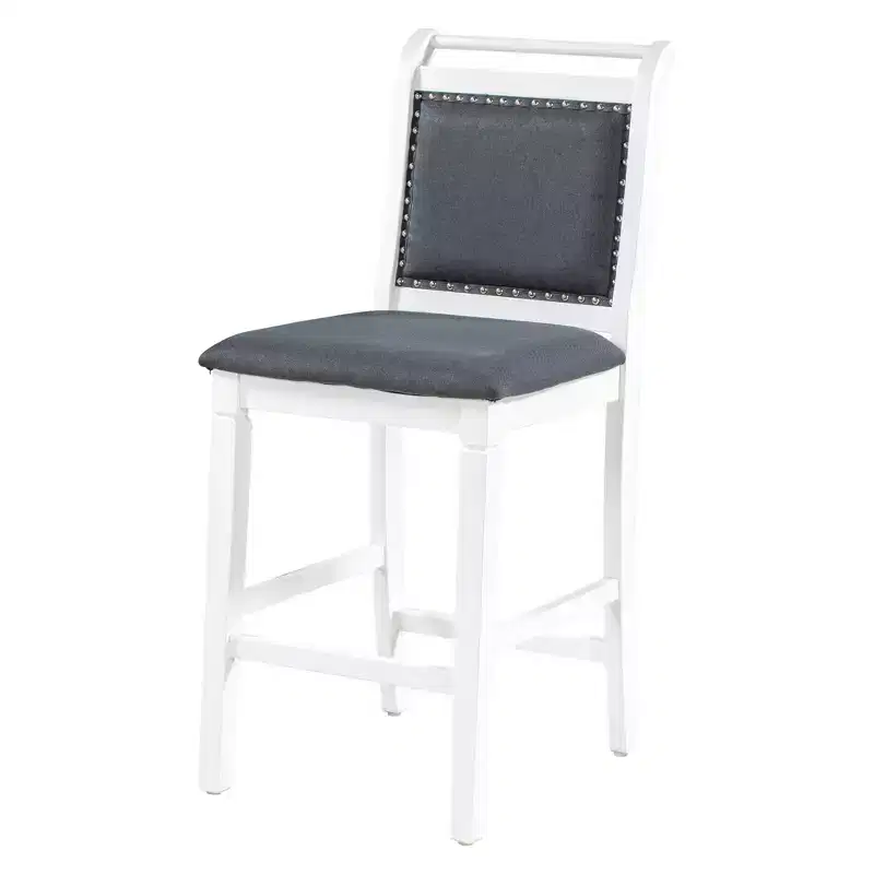 Whisen 3-Piece Wood Counter Height Drop Leaf Dining Table Set with 2 Upholstered Dining Chairs