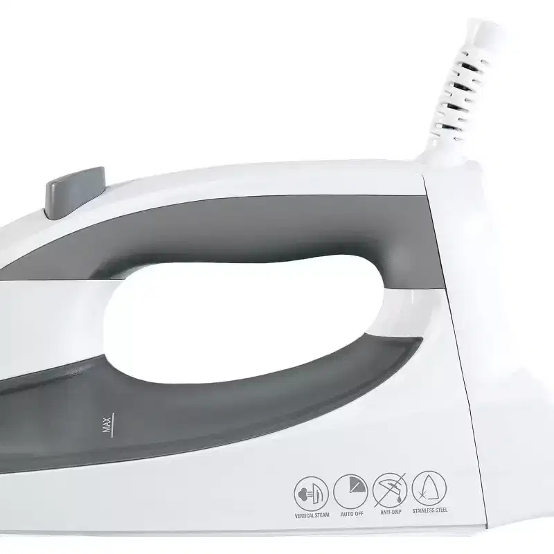 BLACK+DECKER Black & Decker F976 Quickpress Iron with Smart Steam Technology, White/Silver