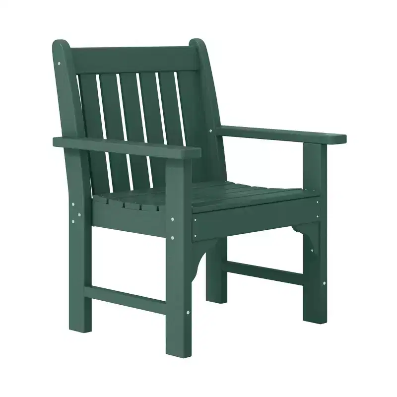 WestinTrends Malibu Outdoor Patio 3-Piece HDPE Adirondack Garden Chairs with Square Adirondack Side Table Set