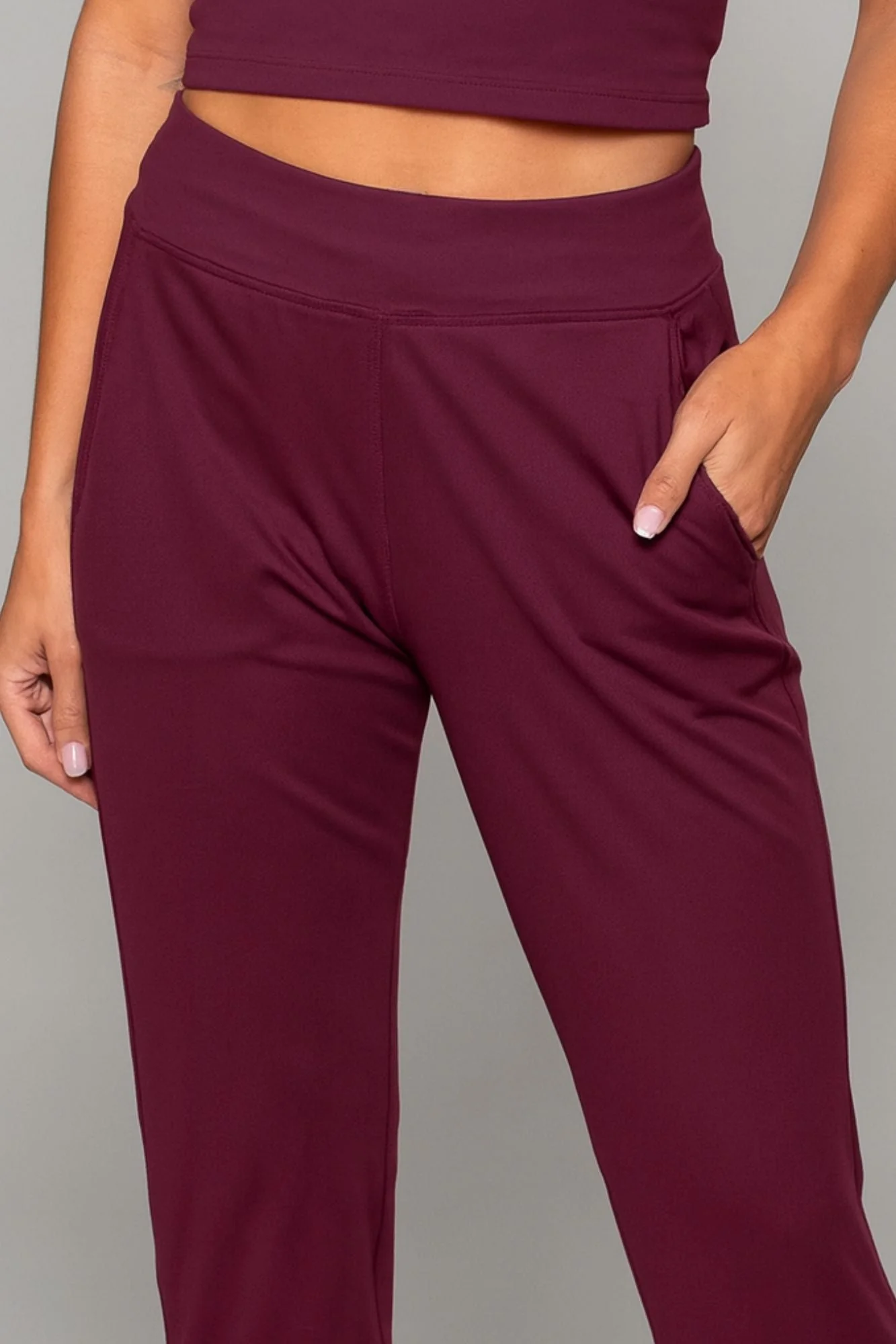 Tula Harem Yoga Pant Black Cherry