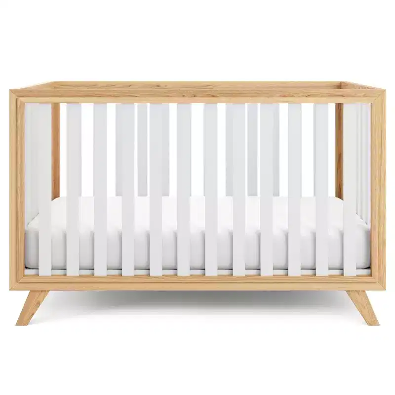 Comfy Cubs Baby Crib for 0 to 3 Years - Adjustable Mattress Height - 80 lbs Capacity Nursery Bed