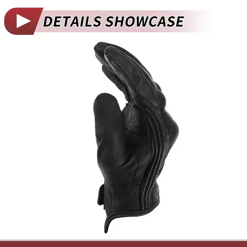 Unique Bargains Motorcycle ull Finger Gloves Black 1 Pair