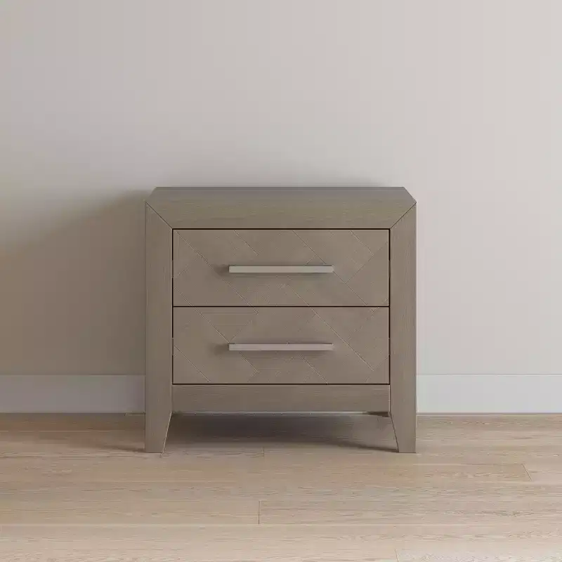 Child Craft Kieran 2 Drawer Nightstand for Nursery or Bedroom, Large Storage Drawers, Made of Sturdy Pinewood, Non-Toxic, Baby Safe Finish