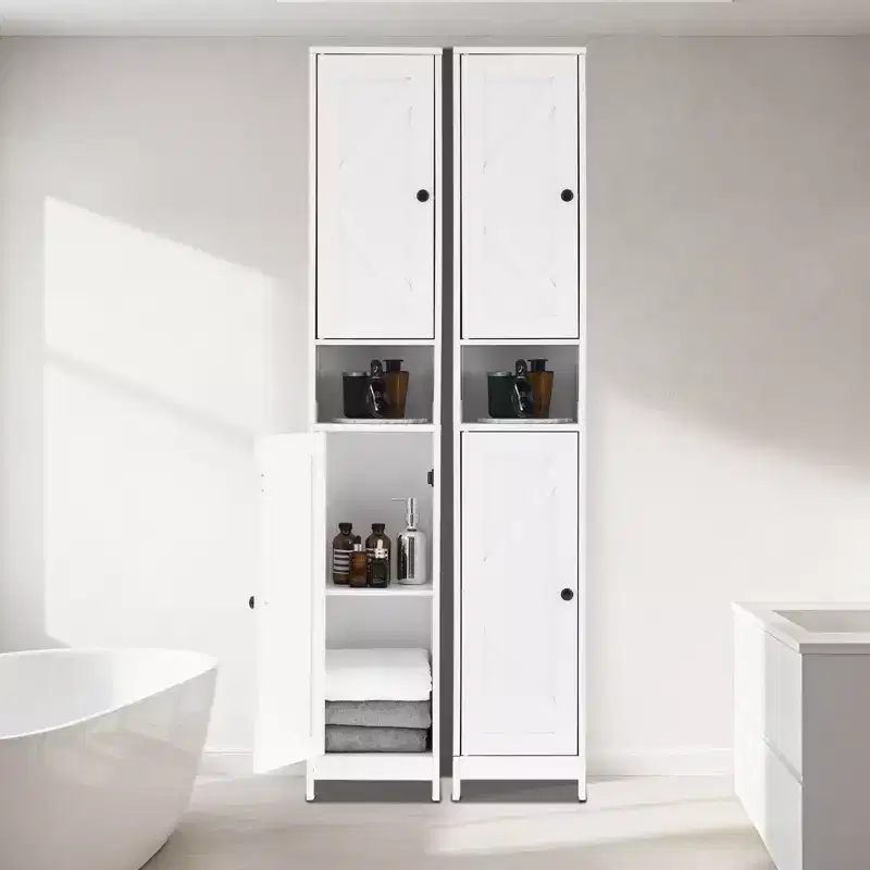 Modern Bathroom Furniture Set  Durable, Space-Saving Storage Solution  Complete Set for Stylish & Functional Bathroom Organization