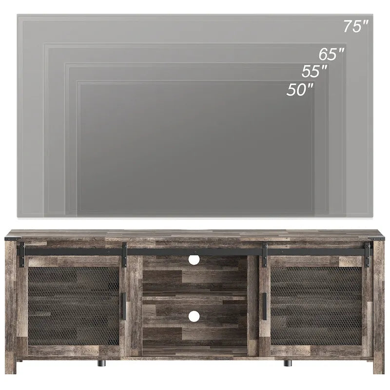 3-Sided Glass Electric Fireplace Insert – Gray & Blue Light / Black, Freestanding or Insert, 18 or 36 Inch