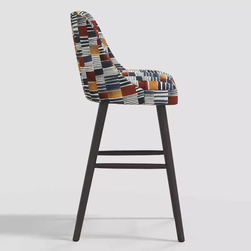 31 Geller Modern Geometric Counter Height Barstool with Footrest - Threshold