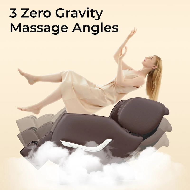 Full Body Massage Chair with Zero Gravity, Bluetooth Speaker & Foot Roller