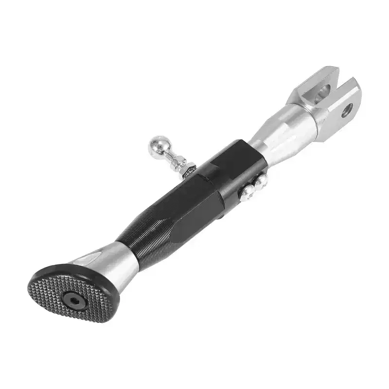 Unique Bargains Universal CNC Aluminum Alloy Adjustable Motorcycle Kickstand Side Support Stand Set