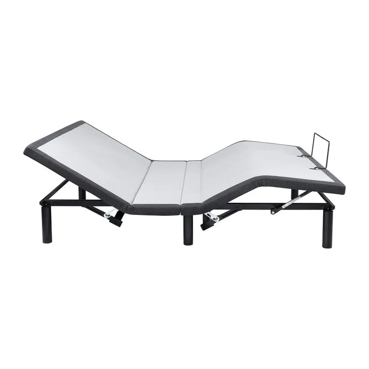 Adjustable Electric Bed Frame Base, 3-Speed Head & Foot Massage, Wireless Remote, USB Ports