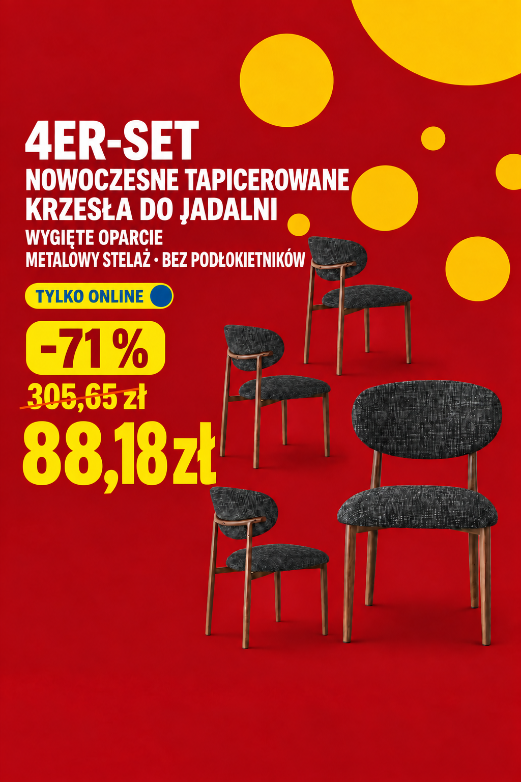Chaises de salle &agrave; manger rembourr&eacute;es