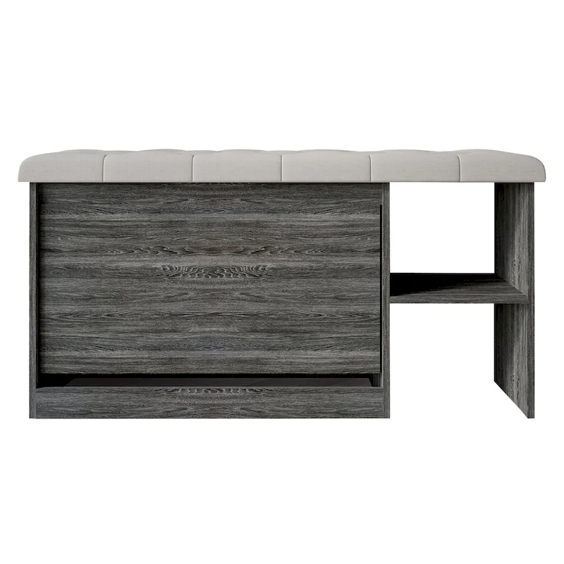 CraftPorch Multifunctional Flip-Drawer Storage Shoes Bench
