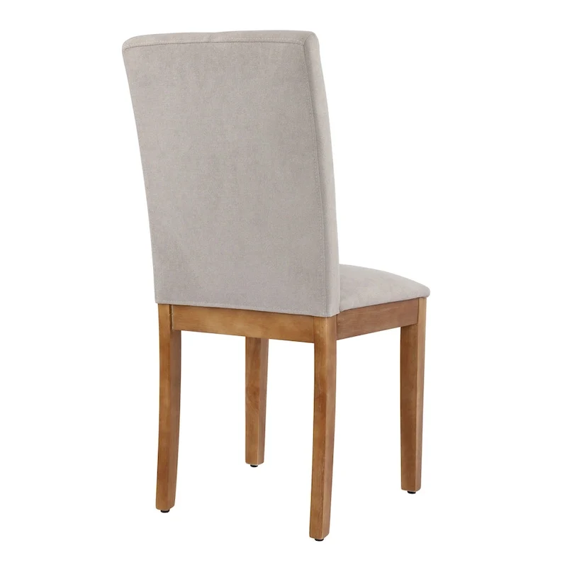 Upholstered Dining Chairs with Tufted High Back and Brushed Legs