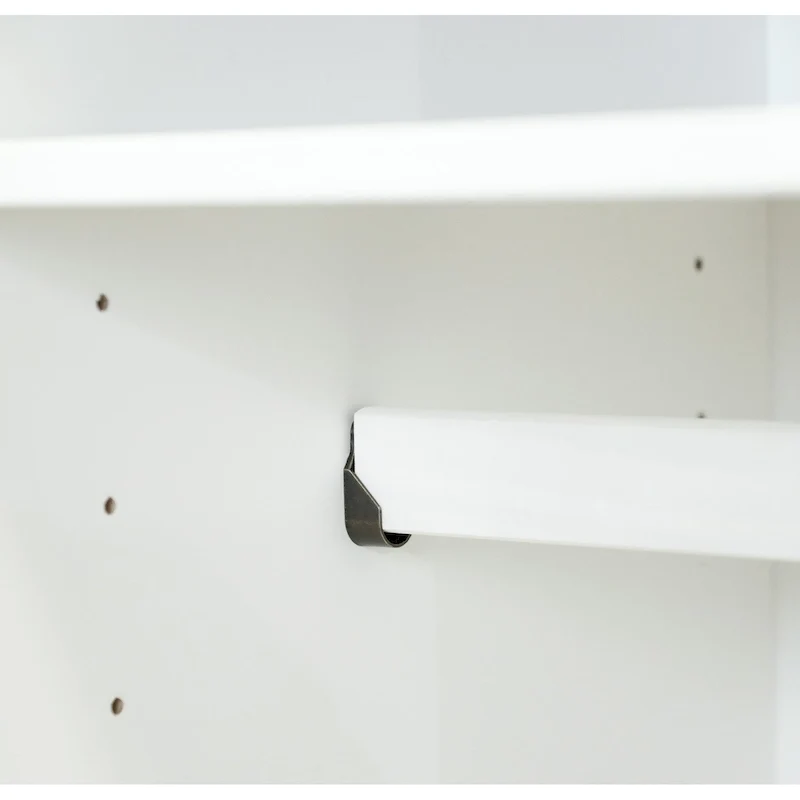 100% Solid Wood  4-Door Wardrobe with Solid Wood or Mirrored Doors