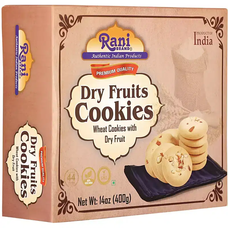 Dry Fruits Cookies - 14oz (400g) - Rani Brand Authentic Indian Products