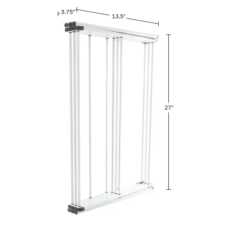 Lavish Home Collapsible Clothes Drying Rack, White