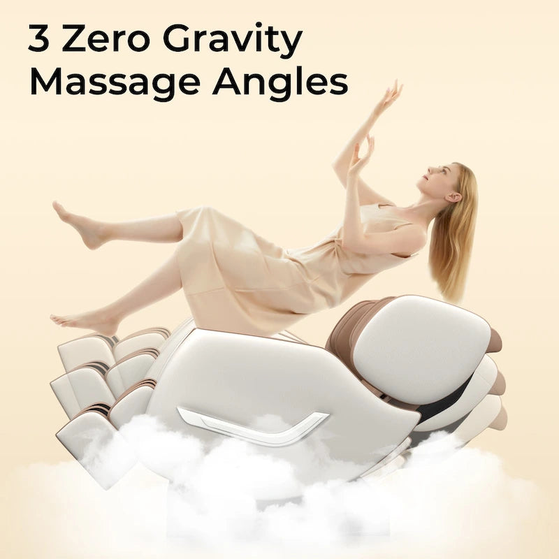 Full Body Massage Chair with Zero Gravity, Bluetooth Speaker & Foot Roller