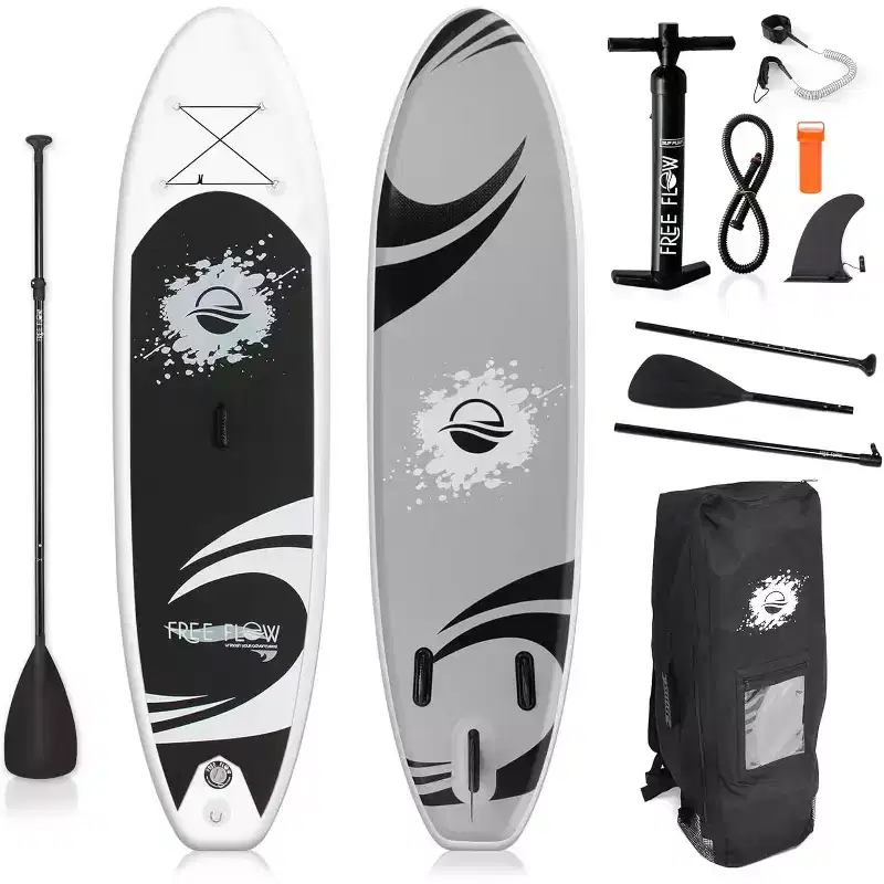SereneLife 10'6 Inflatable Stand-Up Paddle-Board (SUP) with Paddle & Accessories