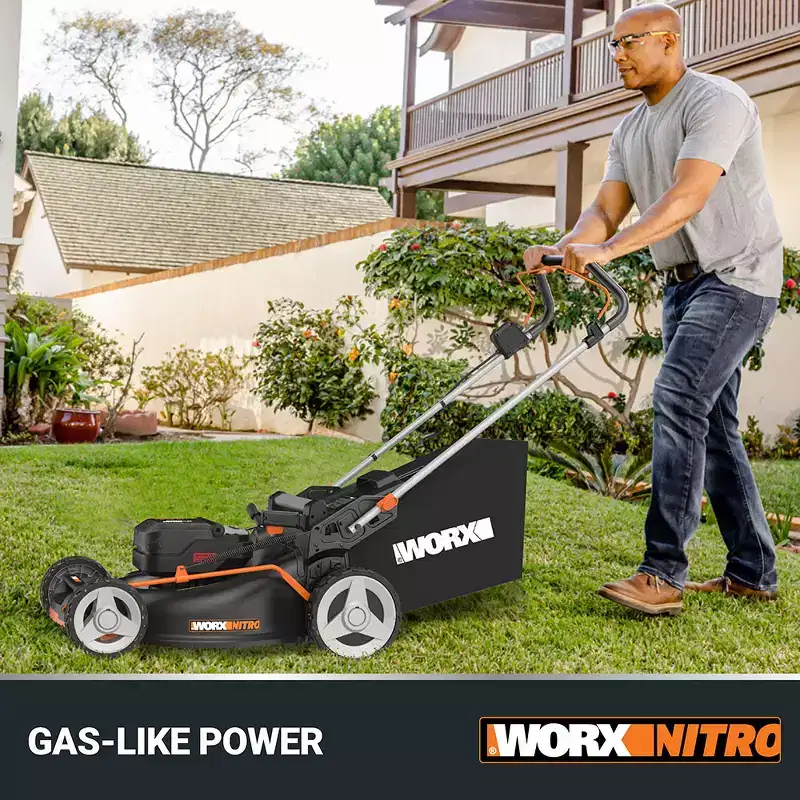 Worx Nitro WP772 40V PowerShare PRO 21 Cordless Push Lawn Mower