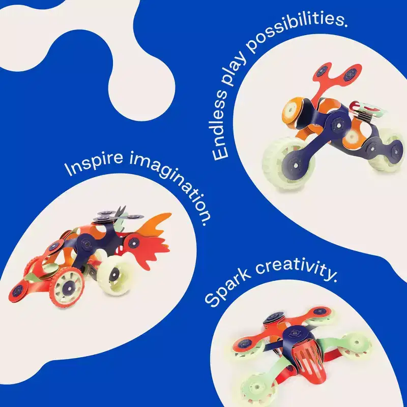 Clixo Space Mission Pack: Educational Magnetic Building Toys, Creative Thinking & Fine Motor Skills Development