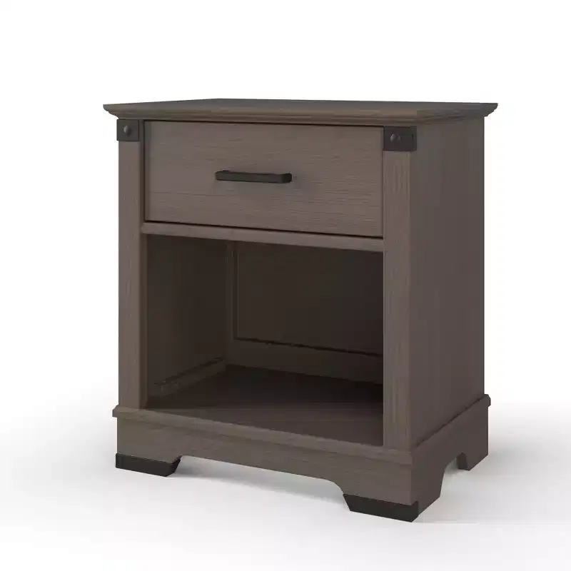 Child Craft Redmond 1 Drawer Nightstand for Nursery or Bedroom, Large Storage Drawer, Made of Sturdy Pinewood, Non-Toxic, Baby Safe Finish