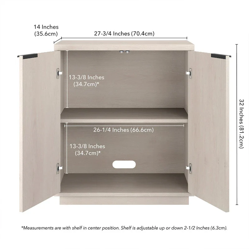 28 Wide Rectangular Accent Cabinet - 27.75 Wide