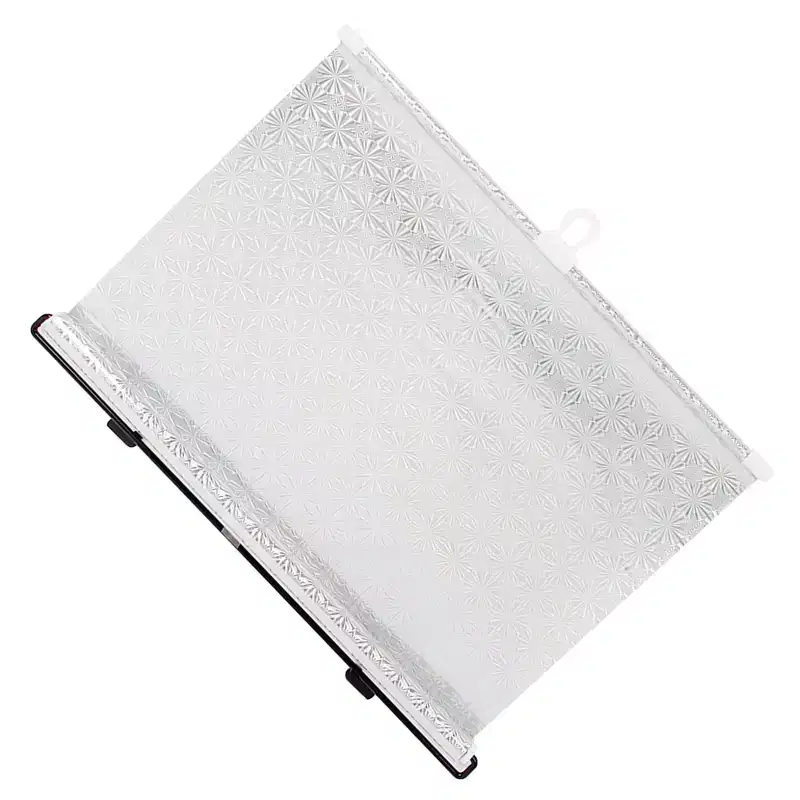 Unique Bargains Reflective Retractable Window Sun Shade Sunshield Roller Screen 125cm x 40cm Silver