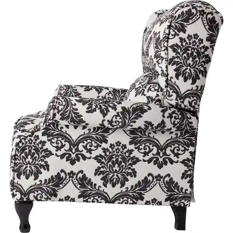 Upholstered Wing Recliner Chair