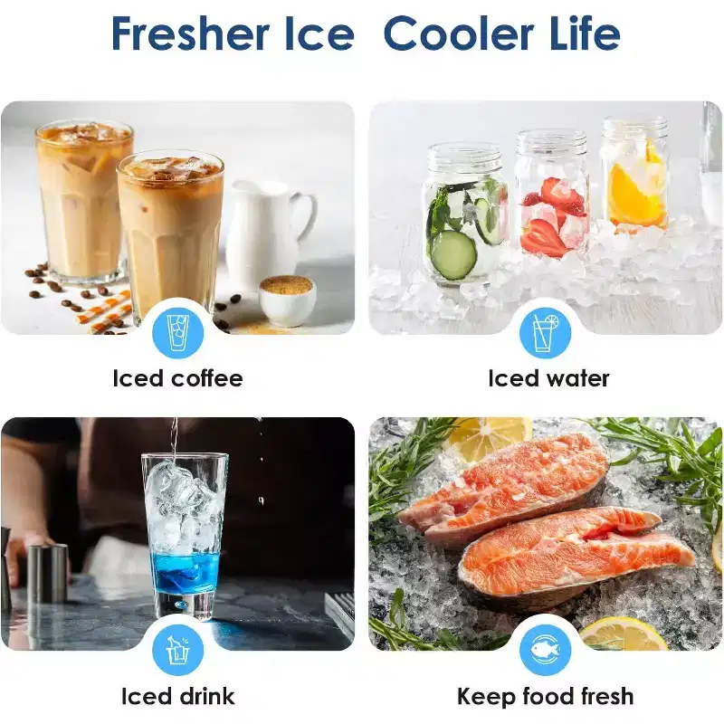 Waterdrop WD-C33-4 Replacement For GE Profile Opal Nugget Ice Maker Water Filter, NSF 42 and 372 Certified, BPA-Free, 4 Counts