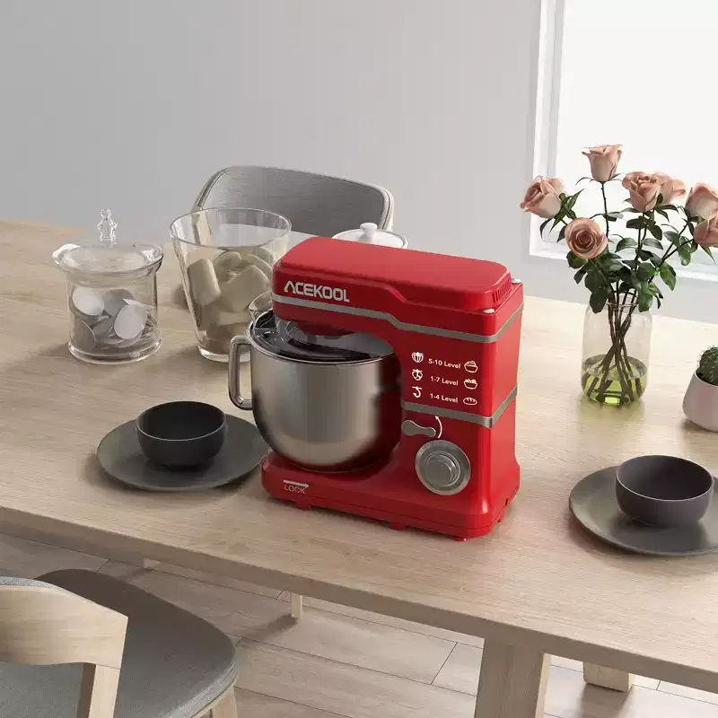 GustoWave 7.5 Qt Electric Stand Mixer, 10 Speed Food Mixer for Kitchen