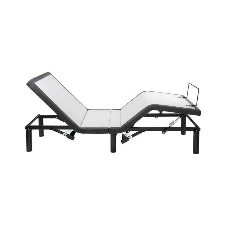 Adjustable Electric Bed Frame Base, 3-Speed Head & Foot Massage, Wireless Remote, USB Ports