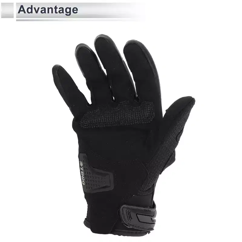 Unique Bargains Motorcycle Gloves Spring Summer Breathable Smartphone Touch 1 Pair
