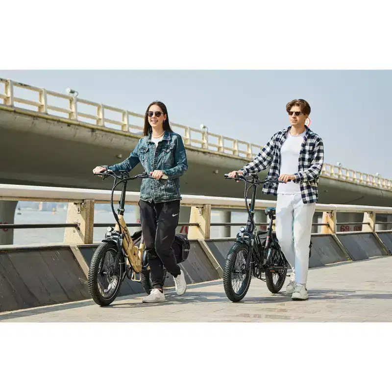GoPowerBike GoPlus Folding Electric Bike | 20 Fat Tire eBike | 500W Motor, 20mph Top Speed | 45+ Mile Range, 5 Pedal-Assist Levels | Open Box