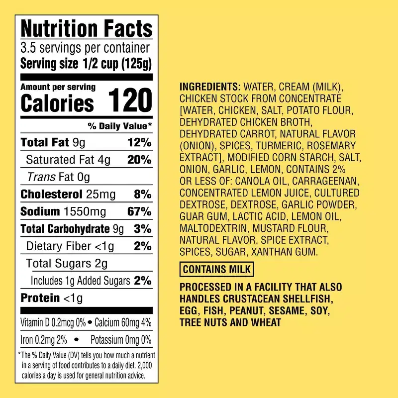 Creamy Lemon & Garlic Cooking Sauce - 14.5oz - Good & Gather™