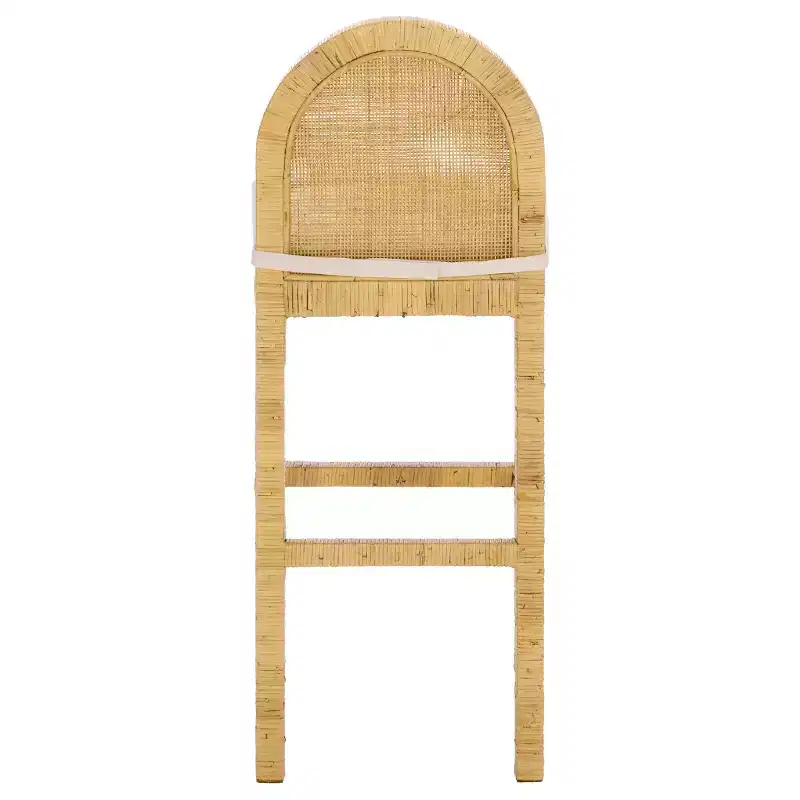 Cane Round Back Bar Stool