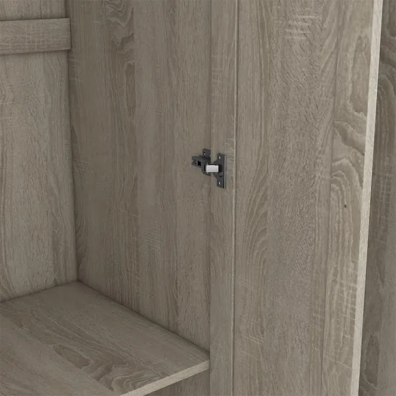 3-Door Shutter Wardrobe with shelves