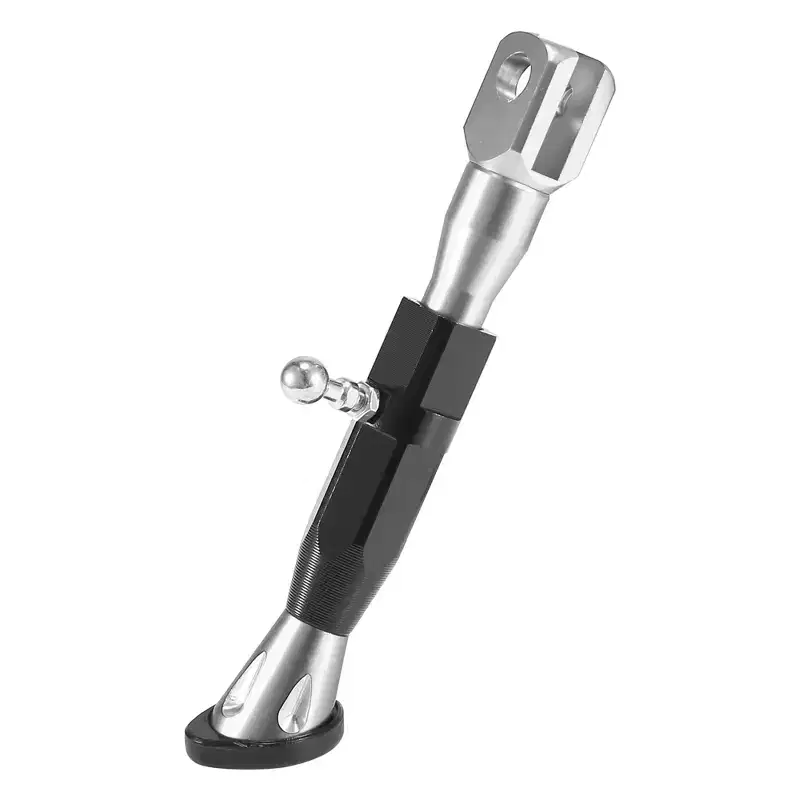 Unique Bargains Universal CNC Aluminum Alloy Adjustable Motorcycle Kickstand Side Support Stand Set