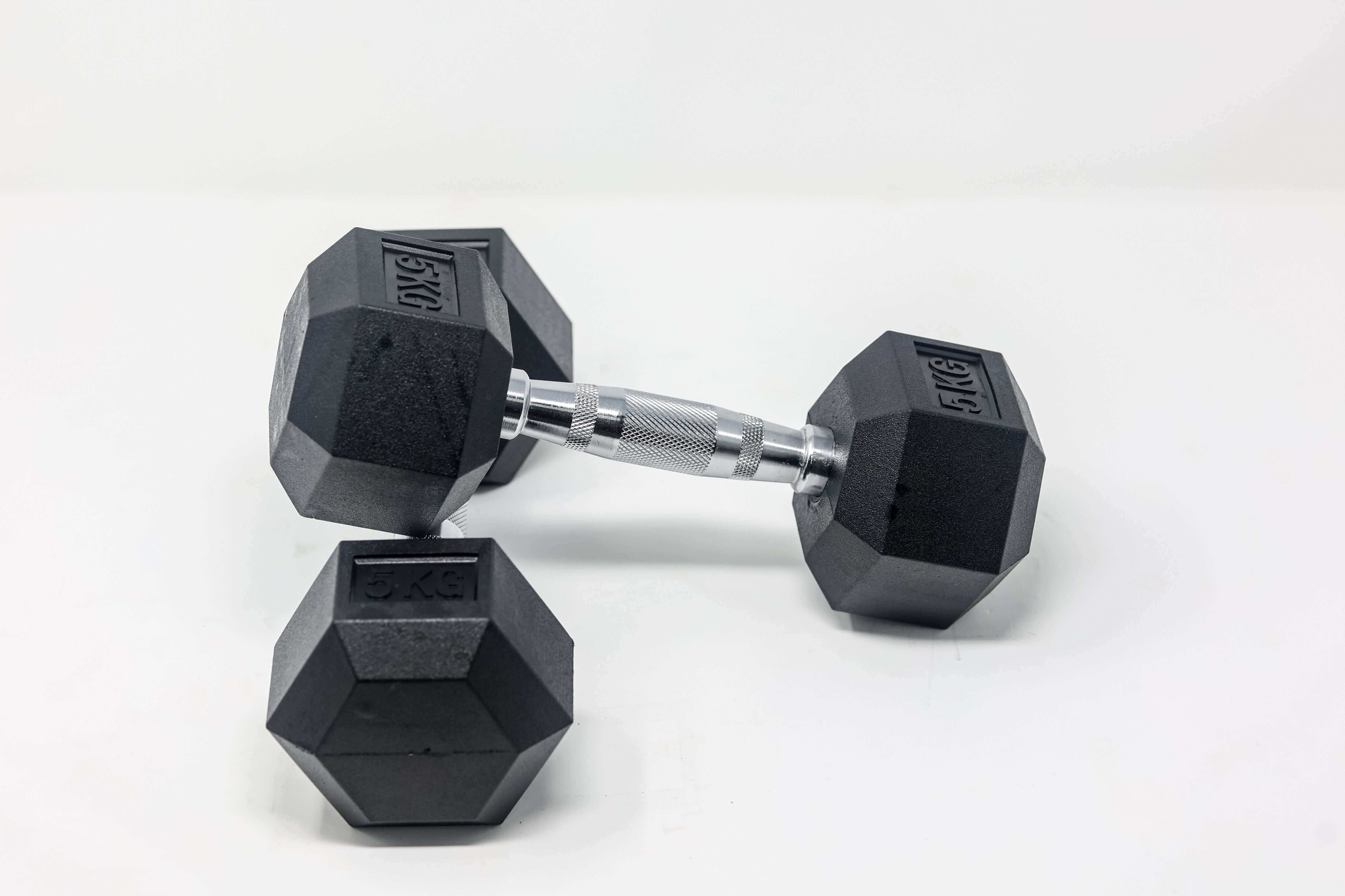 Rubber Hex Dumbbell (Pairs)