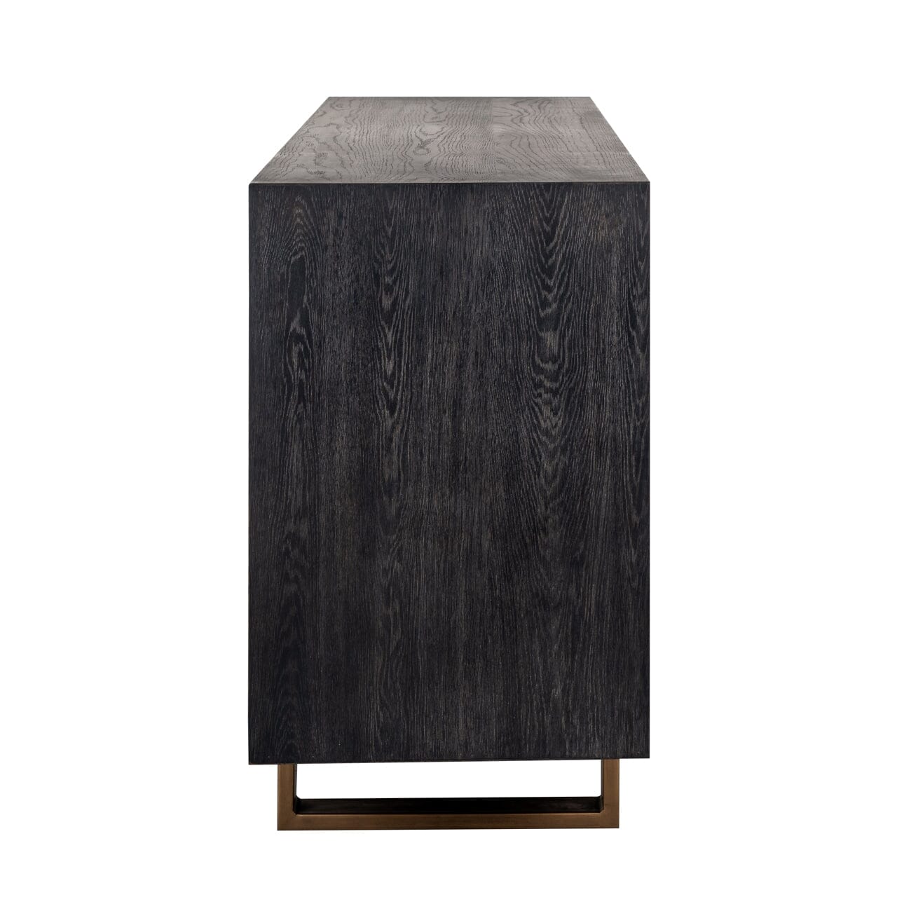 Black Sideboard with Brass Handles